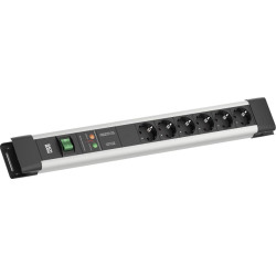 Bachmann CONNECTUS 6xCEE7/3, 1xGVS 1xSchalter 2,0m CEE7/7 Grau