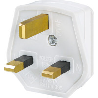 Bachmann safety plug, England UK 13A / 250V white, 13A fuse