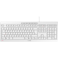 Cherry STREAM tastatūra Birojs USB QWERTY Britu angļu valoda Balts