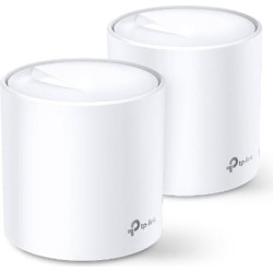 Tp-Link Deco X20 (2-pack) Divkāršā frekvenču josla (2.4 GHz / 5 GHz) Wi-Fi 5 (802.11ac) Balts Iekšējs