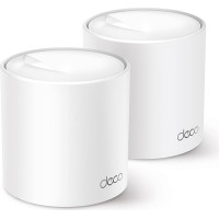 Tp-Link Deco X60 Divkāršā frekvenču josla (2.4 GHz / 5 GHz) Wi-Fi 6 (802.11ax) Balts 2 Iekšējs