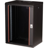 Equip EPM-16-6045-B-CBAA statnis 16U Pie sienas stiprināms statīvs Melns