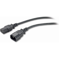 APC PWR Cord C13 - C14, 0.6 m Melns 0,61 m C13 uzmava C14 uzmava