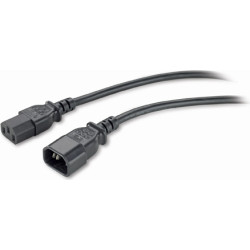 APC PWR Cord C13 - C14, 0.6 m Melns 0,61 m C13 uzmava C14 uzmava