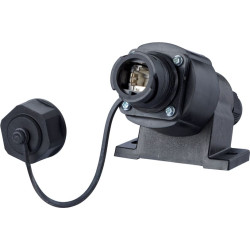 Metz Connect E-DAT Industry IP67 V1 AP + RJ45 field jack insert Cat.6 Class EA, T568A