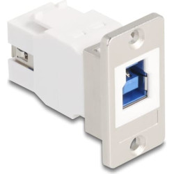 Delock Panel Mount USB 5 Gbps Type-B female to USB Type-A female conical