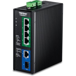 Trendnet TI-BG50611 Industrial  DIN-Rail Switch 2,5G 6-Port PoE++ mit 10G Ports