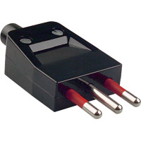 Bachmann mounting plug, Mounting plug Italy, black