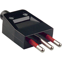 Bachmann mounting plug, Mounting plug Italy, black