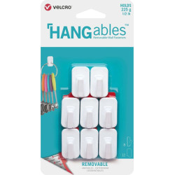 Velcro ® HANGables Mikro-Klebe-Haken 225g, 8 St. wiederablösbar, weiß