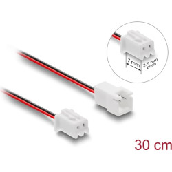 Delock Fan Extension Cable male to female 2 pin 30 cm
