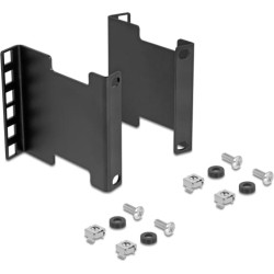 Delock Server Rack depth expansion adapter mounting kit for extending the mounting depth up to 10 cm 2U black