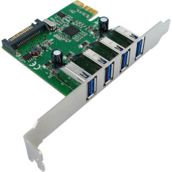 Value PCI-Express Adapter, 4x USB 3.0, 5 Gbit/s