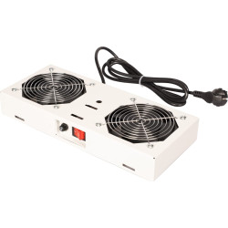 Roline Fan unit with 2 fans, for 19" Wall Cabinet grey