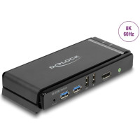 Delock DisplayPort 1.4 KVM Switch 8K 60 Hz with USB 5 Gbps and Audio