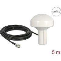 Navilock GNSS GALILEO GPS QZSS Marine Antenna 1575 MHz BNC male 28 dBi directional with connection cable RG-58 U 5 m outdoor white