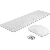Delock USB Keyboard and Mouse Set 2.4 GHz wireless white