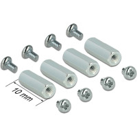 Delock Mounting Kit M2.5 Spacer hexagon inside/inside 10 mm for Raspberry Pi