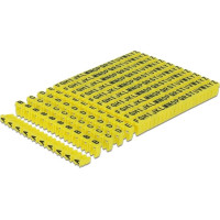 Delock Cable Marker Clips A-Z yellow 260 pieces