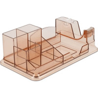 Delock Desk Organizer transparent / brown