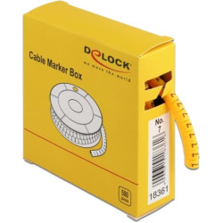 Delock Cable Marker Box, No. 7, yellow, 500 pieces