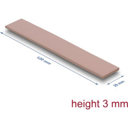 Delock Thermal Conductive Pad 120 x 20 x 3 mm for M.2 modules 3.0 W/mK - non-silicone