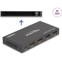 Delock HDMI Switch 3 x HDMI in to 1 x HDMI out 8K 60 Hz