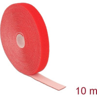Delock Hook-and-loop tape on roll L 10 m x W 20 mm red
