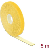 Delock Hook-and-loop tape on roll L 5 m x W 13 mm yellow