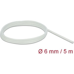 Delock Fiberglass Sleeving 5 m x 6 mm white