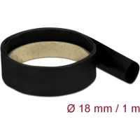 Delock Heat Shrink Tube 1 m x 18 mm Shrinkage ratio 2:1 black