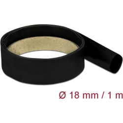 Delock Heat Shrink Tube 1 m x 18 mm Shrinkage ratio 2:1 black