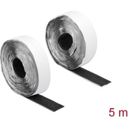 Delock Hook-and-loop tape self-adhesive L 5 m x W 25 mm black