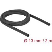 Delock Woven Sleeve self-closing heat-resistant 2 m x 13 mm black