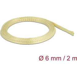 Delock Braided Sleeve made of aramid fibers 2 m x 6 mm