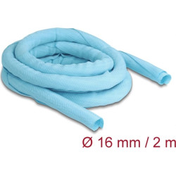 Delock Woven Sleeve self-closing heat-resistant 2 m x 16 mm blue