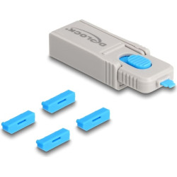 Delock DisplayPort Port Blocker Set for DisplayPort female ports 4 pieces + lock tool