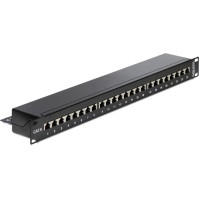 Delock 19 Patch Panel 24 Port Cat.6 black
