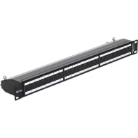 Delock 19 Patch Panel 24 Port Cat.6A black