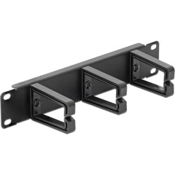 Delock 10″ Cable Management Panel black