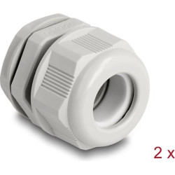 Delock EX Cable Gland M25 grey 2 pieces