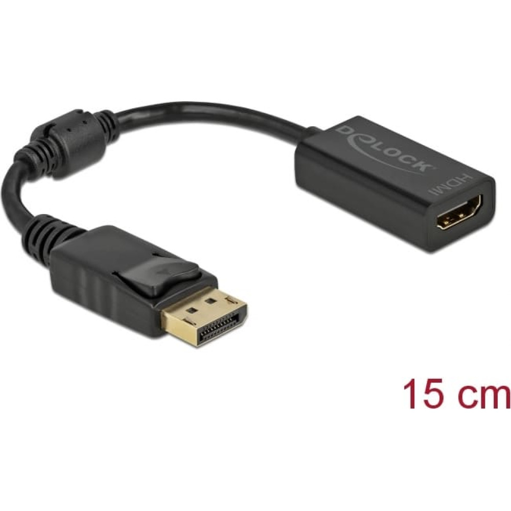 Delock Adapter DisplayPort 1.1 male to HDMI female Passive black