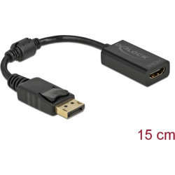 Delock Adapter DisplayPort 1.1 male to HDMI female Passive black