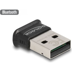 Delock USB Bluetooth 5.0 Adapter Class 1 in micro design - Operating range up to 100 meter