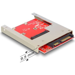 Delock Converter SATA 22 pin - mSATA with 2.5" Frame