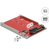 Delock 2.5″ Converter U.2 SFF-8639 > M.2 NVMe Key M - 7 mm
