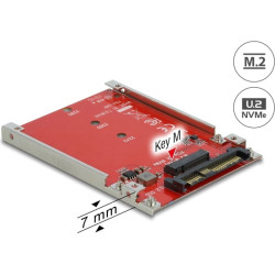 Delock 2.5″ Converter U.2 SFF-8639 - M.2 NVMe Key M - 7 mm