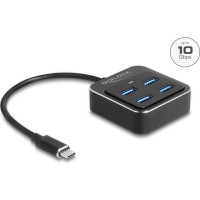 Delock USB 3.2 Gen 2 USB Type-C™ Hub with 4 x USB Type-A female – 10 Gbps
