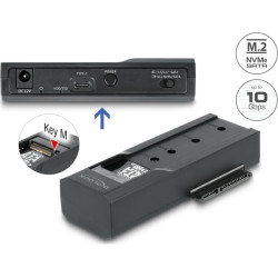 Delock USB Type-C™ Converter for 1 x M.2 SSD or 1 x SATA SSD / HDD