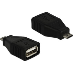 Delock Adapter USB micro-B male  USB 2.0 A female